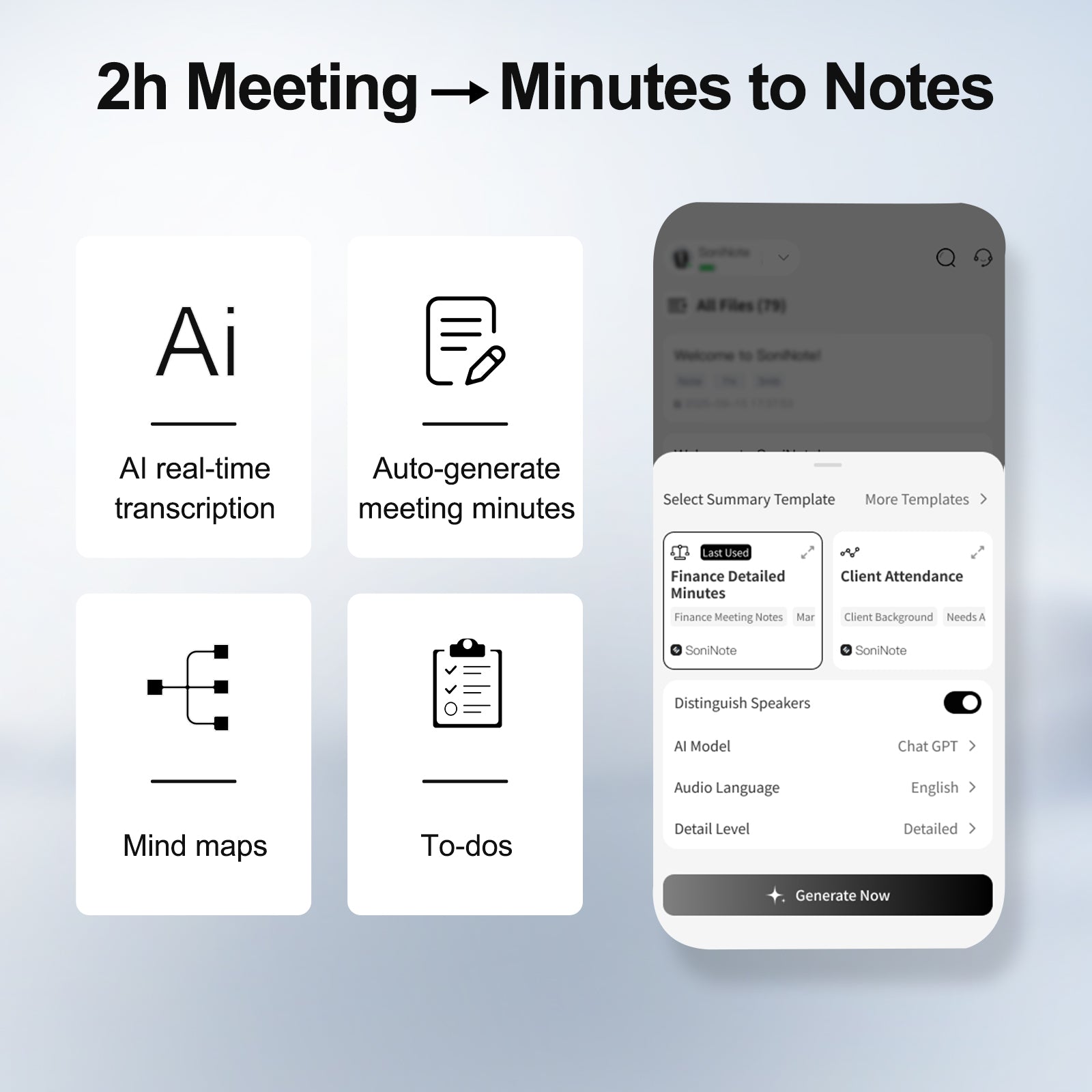 Note Pro AI Voice Recorder, 64GB AI Recorder with Transcription, Real-Time Translate 100 Languages, AI Meeting Minutes & Mind Maps, Magnetic Design, 400mAh Battery