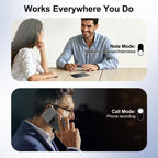 Note Pro AI Voice Recorder, 64GB AI Recorder with Transcription, Real-Time Translate 100 Languages, AI Meeting Minutes & Mind Maps, Magnetic Design, 400mAh Battery