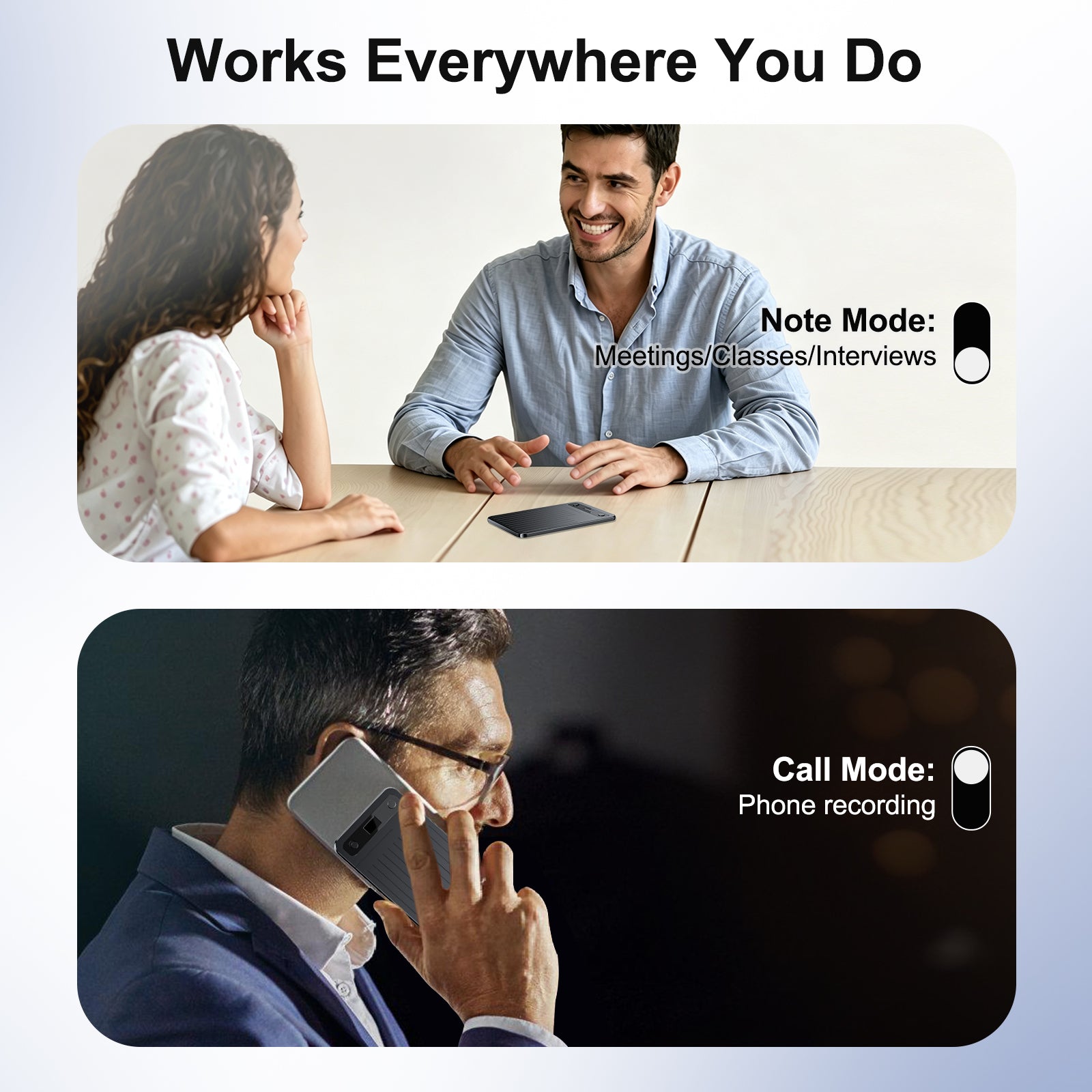 Note Pro AI Voice Recorder, 64GB AI Recorder with Transcription, Real-Time Translate 100 Languages, AI Meeting Minutes & Mind Maps, Magnetic Design, 400mAh Battery